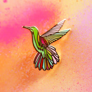 "Sunshine Hummingbird" Enamel Pin