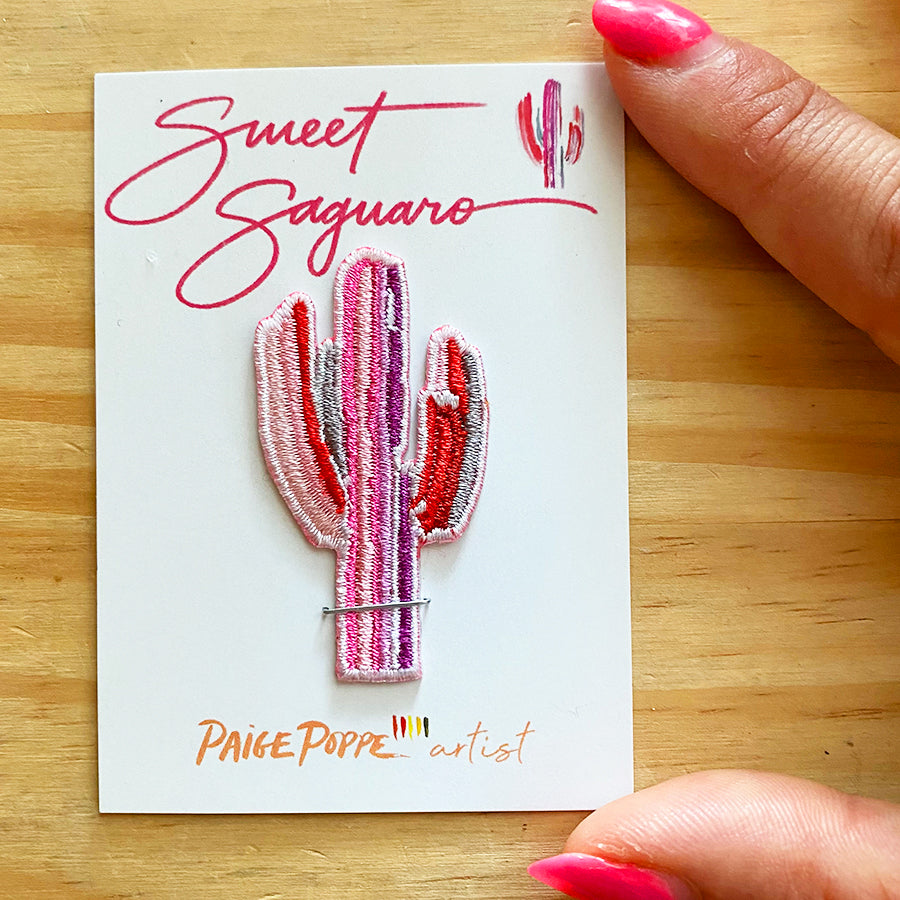 "Sweet Saguaro" Embroidered Patch