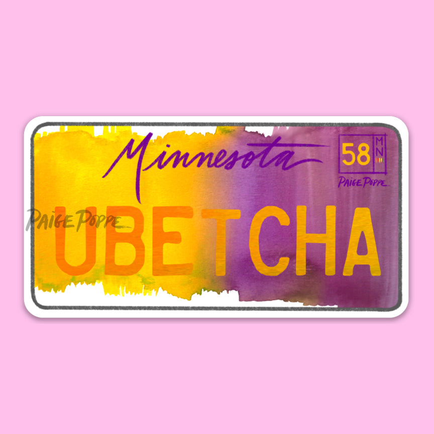 "You Betcha" Minnesota License Plate Sticker