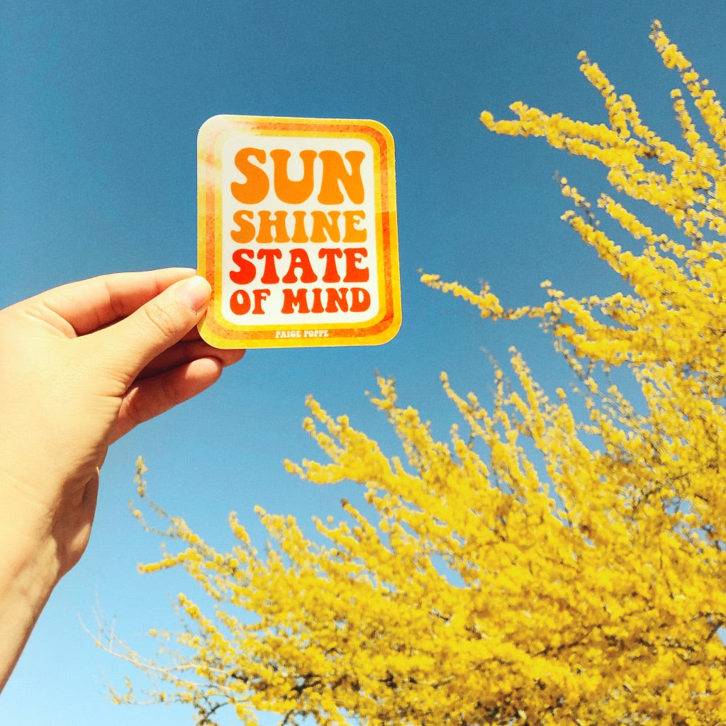 "Sunshine State of Mind" Sticker