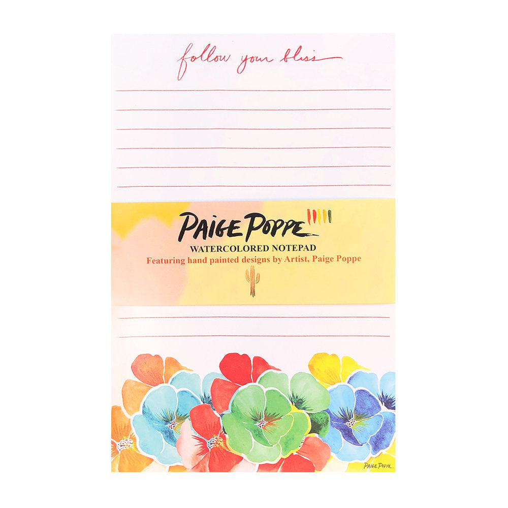 "Follow Your Bliss" Lined Notepad