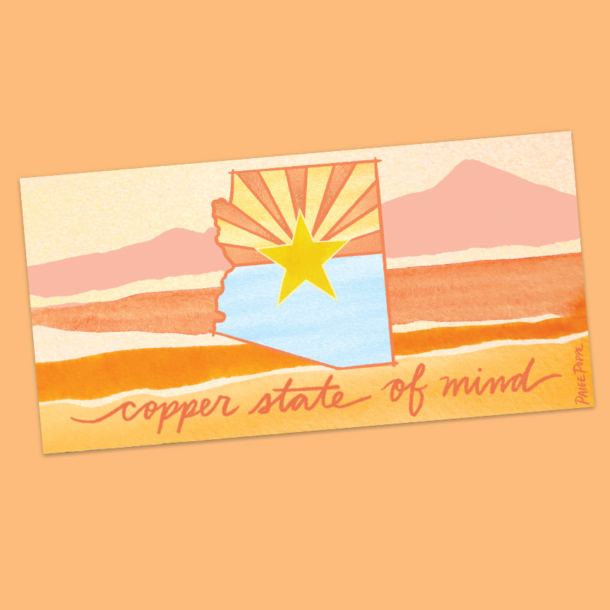 "Copper State of Mind" Bumper Sticker