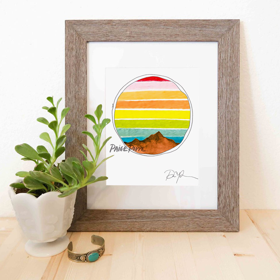"Explore the Outdoors" Watercolor Print